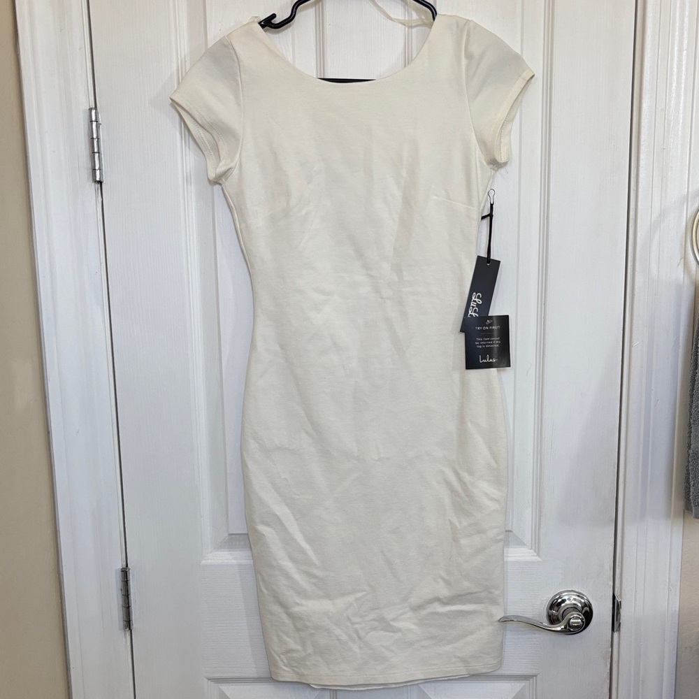 Lulu’s Cream Cap Sleeve Mini Dress  TWO DAYS ONLY: until 2/7